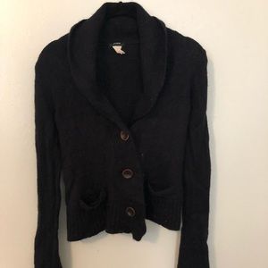 Wool sweater cardigan